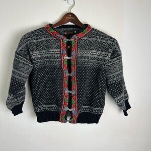 norway norsk wear Vintage Multicolor Wool Cardigan Size Small